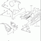 GSX-R1000 Нижняя облицовка (model k2)