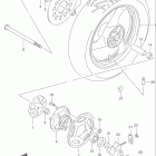 GS500 Заднее колесо