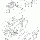 RM80 Crankcase cover- water pump