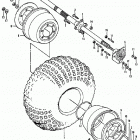 ATC90 Rear wheel @ axle