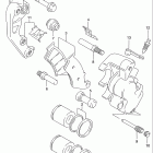 DR650SE Передний суппорт тормозной