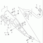 DR200SE Глушитель