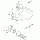 DR350 Рукоятка газа и тормоза