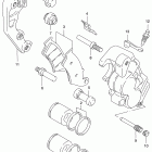 RM250 Передний суппорт тормозной