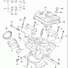 TL1000S Задняя головка цилиндров