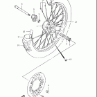 DR350SE Front wheel (model w / x)