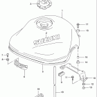 GSF1200S BANDIT Топливный бак (модель V)