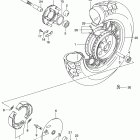 VS800GL INTRUDER Заднее колесо