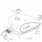 VS800GL INTRUDER Топливный бак (модель W)