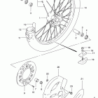 RM125 Front wheel (model v / w / x / y)