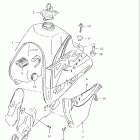 DR350SE Топливный бак (модель X)