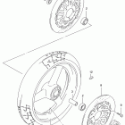 GSF1200S BANDIT Front wheel (gsf1200sv / sw / sx / sy)