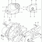 DR200SE Крышки картера