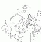 DR650SE Топливный бак (model w / x)