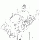 DR650SE Топливный бак (модель Y)