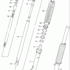 DR200SE Передняя вилка