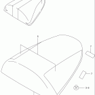 GSX-R600 Seat tail box (model w)