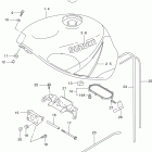 GSX-R600 Топливный бак (модель X)