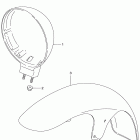 VS800GL INTRUDER Переднее крыло