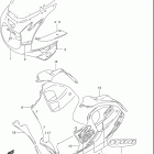 GSX-R1100W Cowling body (model p m18)