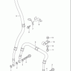 GSX-R1100W Front brake hose (model p / r)