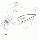 VS800GL INTRUDER Топливный бак (модель V)