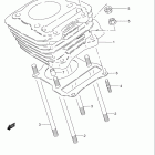 GN125E Цилиндр