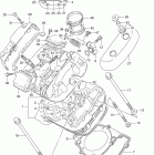 VS800GL INTRUDER Головка цилиндров (передняя)