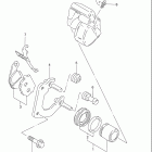 GN125E Передний суппорт тормозной