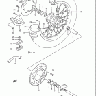 RMX250 Rear wheel (model n / p / r / s / t)