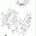 DR350SE Crankcase cover (model l / m / n / p)