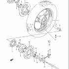 GSX600F KATANA Rear wheel (model j)