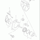 GN125E Передний суппорт тормозной