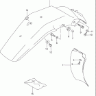 DR350 Rear fender - label (model l / m / n / p)