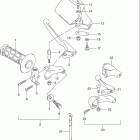 DR350SE Left handle lever (model l / m / n / p)