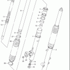 DR350SE Передняя вилка