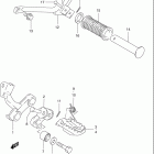 DR350SE Подножки