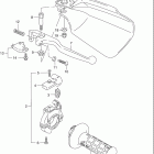 DR350SE Right handle lever (model l / m)