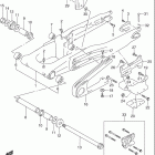 DR350 Rear swinging arm (model l / m / n / p)