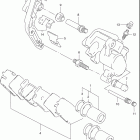 RF600R Передний суппорт тормозной