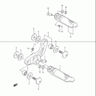 GSX600F KATANA Подножки