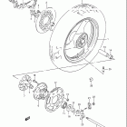 GSX600F KATANA Rear wheel (model k / l / m / n / p / r / s / t)