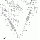 DR350 Cam shaft - valve (model r / s / t)
