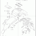 DR650SE Rear fender (model r / s)