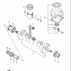 RM80 Crankshaft (model g / h)