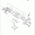 GSX-R750W Суппорт задний тормозной  (model p)