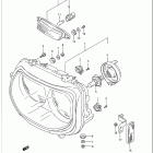 GSX-R750W Фара головного света (model p)
