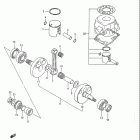 RM80 Crankshaft (model j)