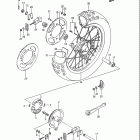 RM80 Rear wheel (model g / h / j / k)