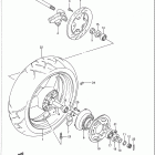 GSX-R750W Rear wheel (model r / s)